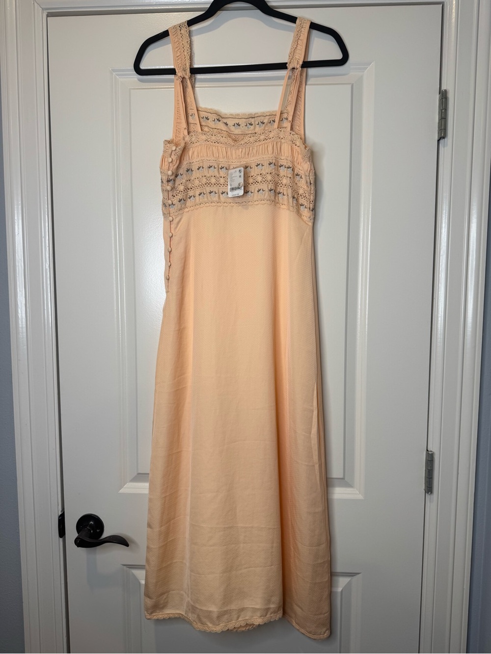 NWT Ever After Midi Slip Dress in Tender Peach - Picture 14 of 14